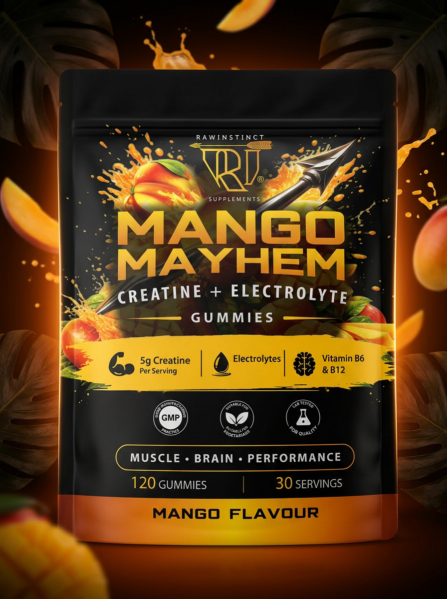 Mango Mayhem Creatine + Electrolyte Gummies
